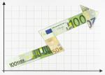Tabelle mit einen Pfeil, der aus Euroscheinen besteht. Bild: Pixabay