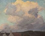 Kunstwerk © Walter Strich-Chapell, Wolkenstudie, undat. (1905–07), Öl auf Leinwand, Städtische Galerie Bietigheim-Bissingen
