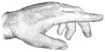 Zeichnung einer Hand mit ausgestrecktem Zeigefiner ©pixabay