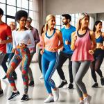 Eine Gruppe von Menschen, die Line Dance tanzen. Bild © KI generiert