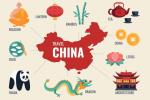 Karte mit verschiedenen Abbildungen der chinesischen Kultur © Freepik