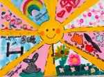 Buntes Bild mit Sonne © Julias kleine Malecke