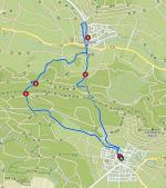 Wanderstrecke © komoot